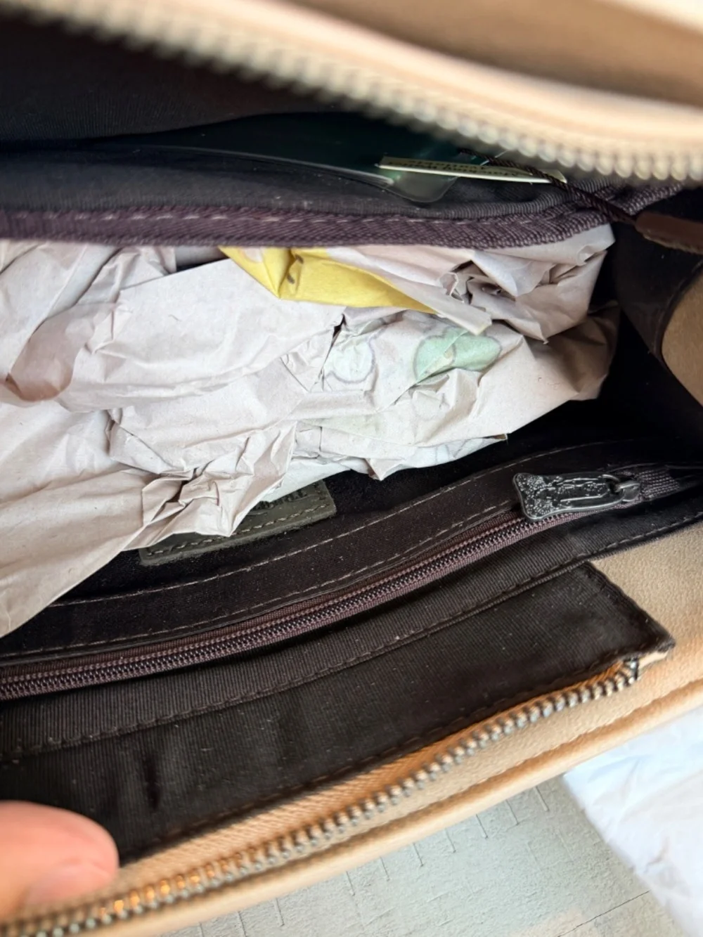 Trinity Ranch Hair On Cowhide Tote/Crossbody Khaki